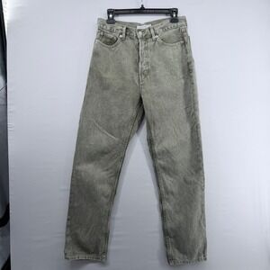 TOPSHOP Dad Jeans Olive Green  Straight Leg Casual Size 27